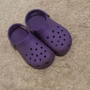 Purple crocs